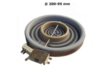 Εστία κουζίνας κεραμική διπλή 200/95mm με σπιράλ αντίσταση