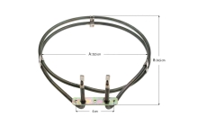 Αντίσταση αερόθερμης φούρνου κουζίνας Bosch Siemens 2200 Watt εισαγωγής