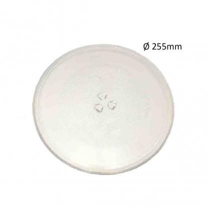 Δίσκος περιστροφής φούρνου μικροκυμάτων με τριγωνική βάση διάμετρος: 255mm